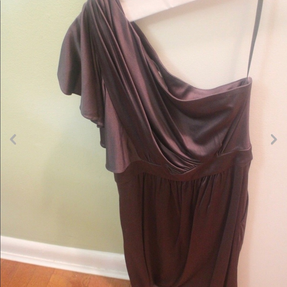 Laila Azhar One Shoulder Cascade Dress